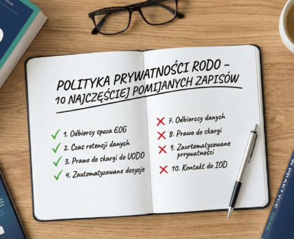 Polityka prywatności RODO – 10 najczęściej pomijanych zapisów
