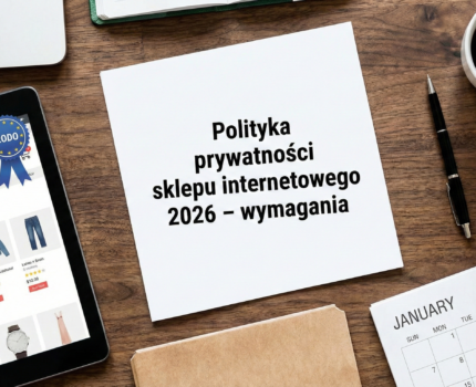 Polityka prywatności sklepu internetowego 2026 – wymagania
