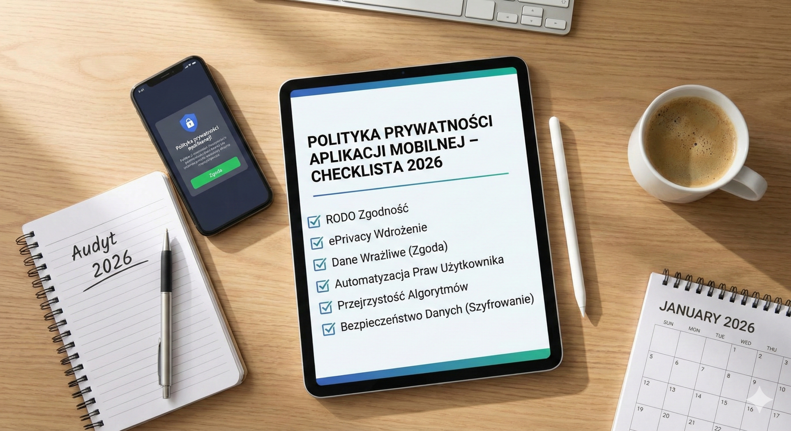 Polityka prywatności aplikacji mobilnej – checklista na 2026
