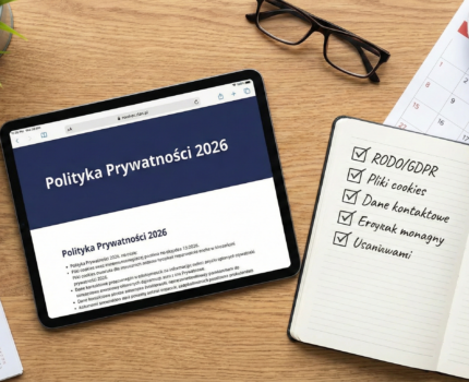 Polityka prywatności na stronę internetową – co musi zawierać w 2026 roku?
